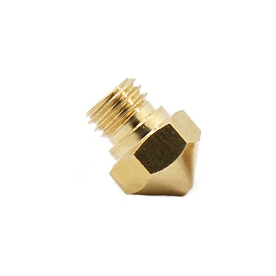 1pcs Tronxy MK8 Nozzle 0.4mm J-head Extrusion Nozzle For 1.75mm Filament Brass Copper Nozzles 3D Printer Parts and Accessories