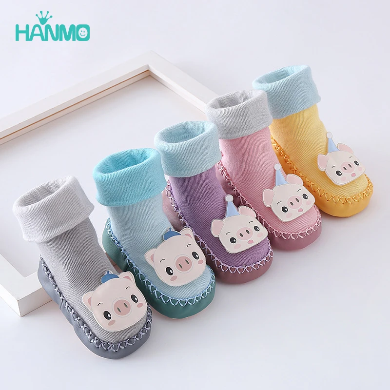 

Baby Socks With Rubber Soles Infant Sock Newborn Autumn Winter Children Floor Socks Shoes Anti Slip Soft Sole Sock