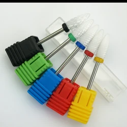 5pcs/Set Ceramic Milling Cutter Nail Drill Bit Electric Manicure Drills Pedicure Mill Bits Machine Files Nail Art Equipment