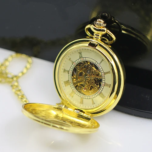 

Unisex Vintage Pocket Watch Hollow Carved Roman Numerals Case Mechanical Pockets Watch Gift Numerals Quartz Necklace Pockets