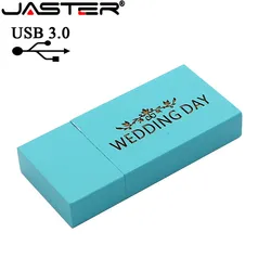 JASTER USB 3.0 (10 PCS free LOGO) 10 colors Wooden usb disck usb flash drive Memory stick pen drive pendrive 64GB 16GB 32GB gift