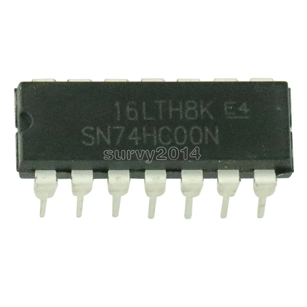 10pcs/lot New 74HC00 74HC00N SN74HC00N Logic IC DIP-14