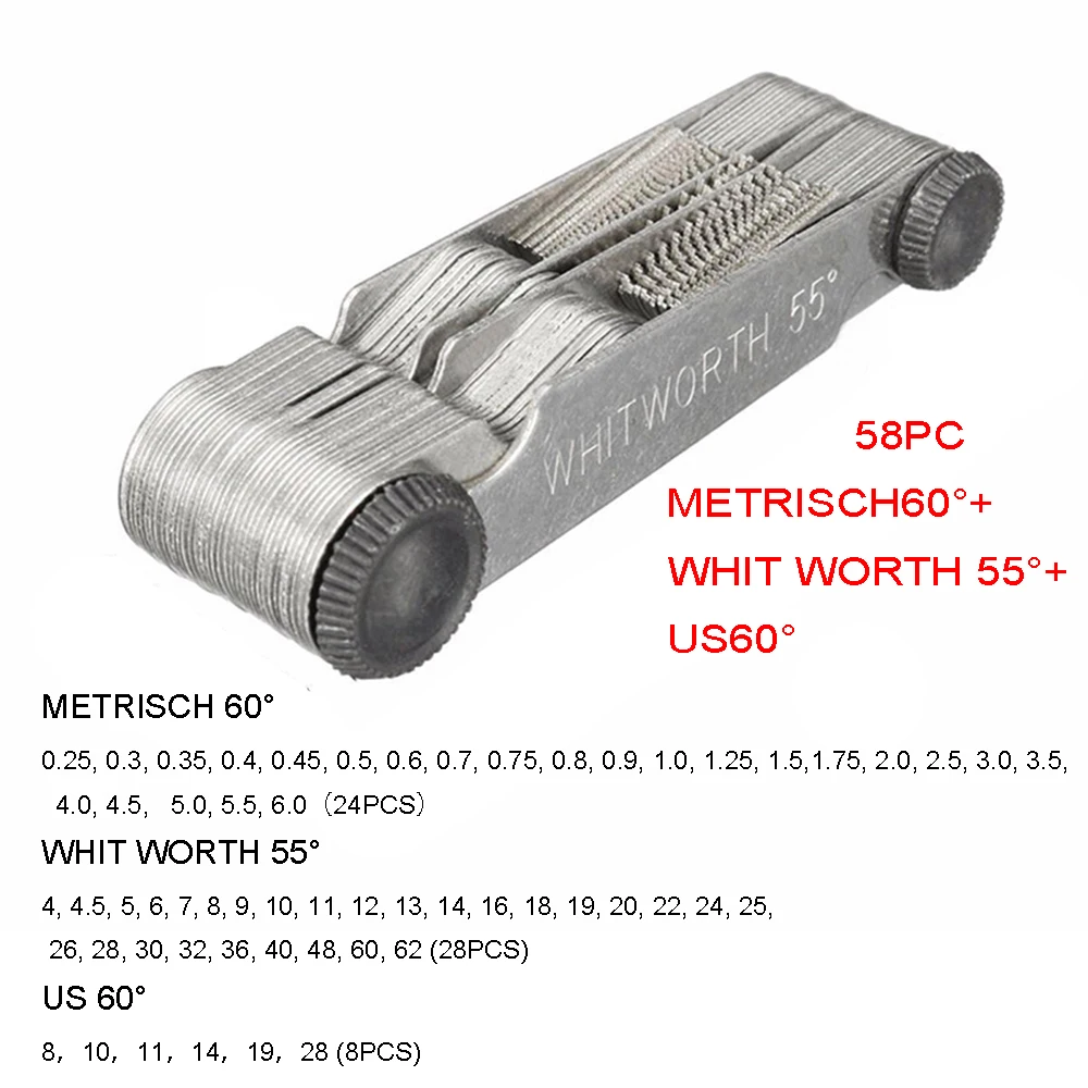 Outils de mesure convexes concaves internes externes, 5Types peuvent choisir le gabarit de rayon R