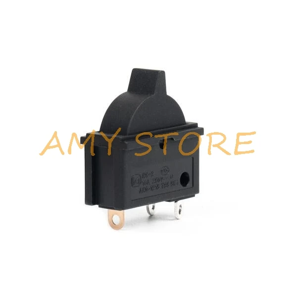 2Pcs 10A 250V Black Red Wind Push Button Rocker Switch 3 Positions 3Pin SPDT Switch For Hair Dryer KCD16-103/T RC-2