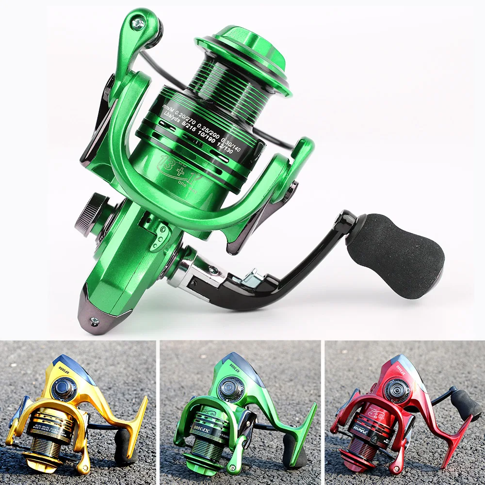 New Fishing Coils 13 + 1BB 5.5: 1 Full Metal Fish Feeder Mlinete Spinning Reels Baitcasting Reel Sea Rock Bait Fishing Hot Wheel