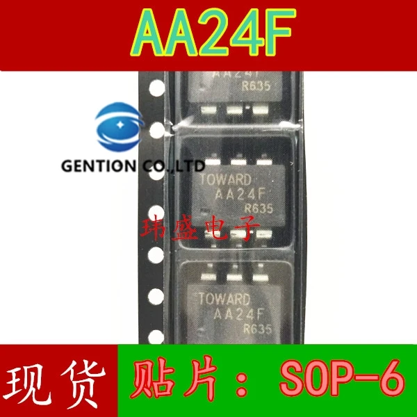 10PCS TOWARD AA24F SOP-6 light coupling AA24F IC chip in stock 100% new and original