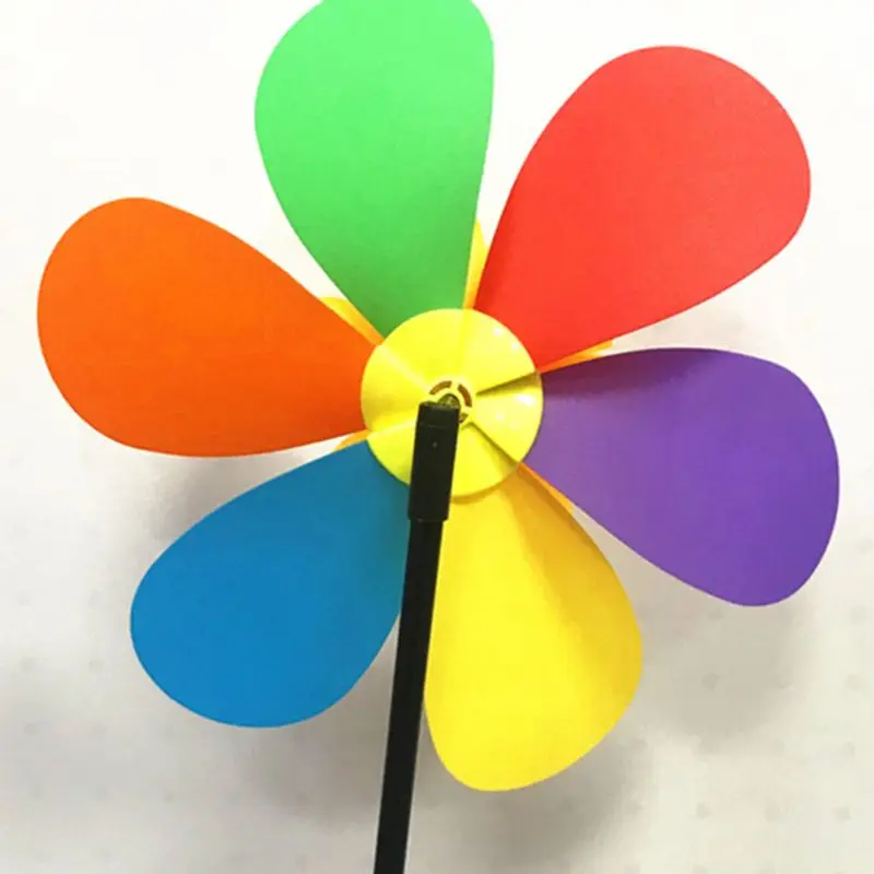 900C Colorful Sunflower Windmill Wind Spinner Pinwheel Garden Yard Decor Kids DIY Toy