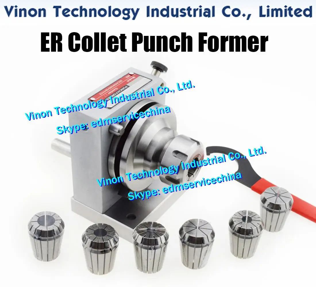 

High Precision ER Collet Punch Former for Grinding machine, Center height 80-81mm, ER32 Clamping Ø3-Ø20mm, Contains 7PCS of ER