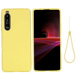 For Sony Xperia 1 III 10 V β
’ 5 II IV PRO-I β
£ liquid Silicone Soft Case Cover Shell Back Cover With Strap Shockproof