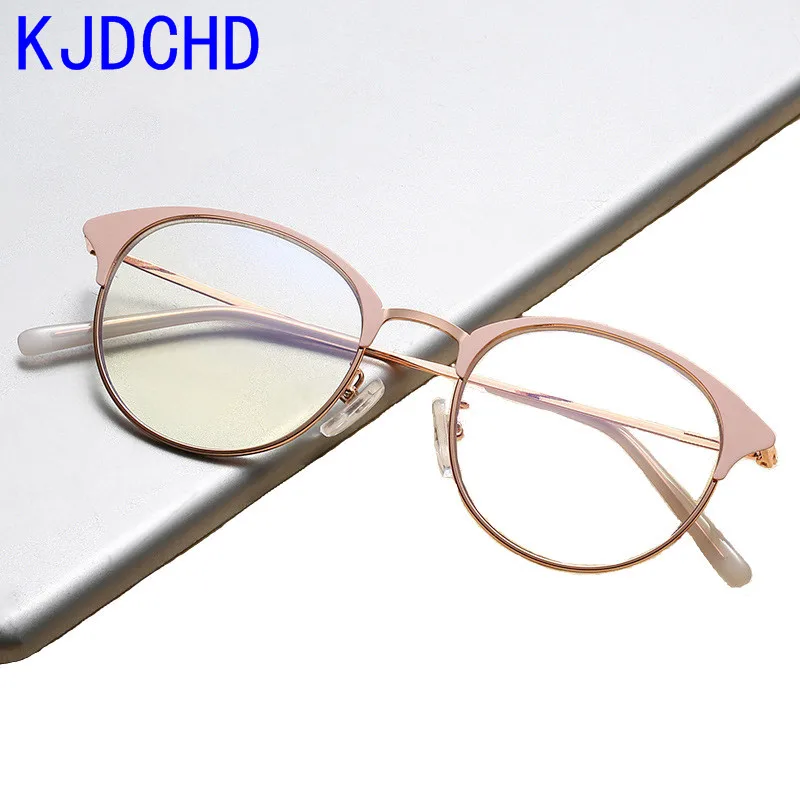 

New Special Design Fashion Optical Frames For Ladies High-Definition Anti-blue Light Computer Round Retro Prescription Glasses