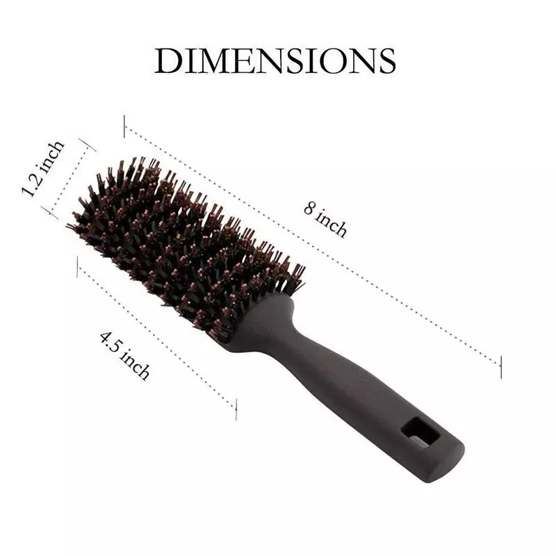 Soft Boar Cerdas Brush Comb para Homens e Mulheres, Anti Estático, Quick Dry, Escova de salão profissional, Cuidado com o cabelo, Ferramentas de styling, Acessórios