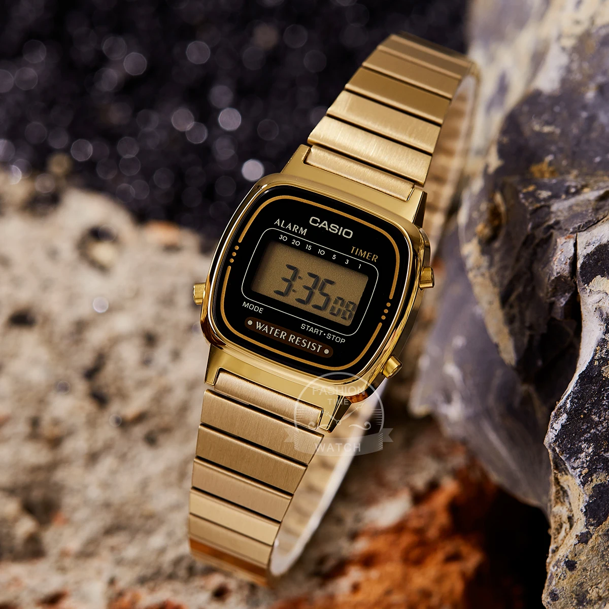 Casio montre en or les femmes montres top marque de luxe montre à quartz imperméable à l\'eau de femmes LED numérique montre de sport relogio