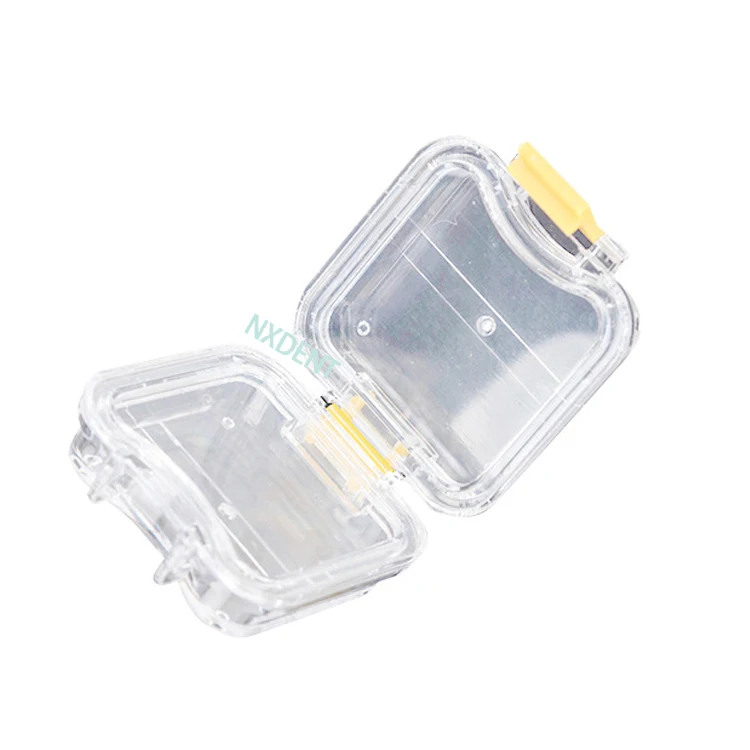 Small Dental Crown Box With Transparent Flexible Film Crown-keeping Box Plastic Teeth Tool Material Inside Denture Storage