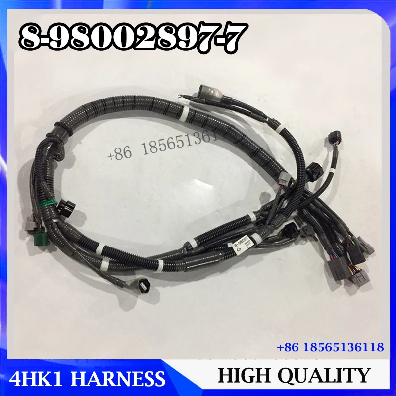 High Quality 4HK1 Engine Wiring Harness 8-98002897-7 8980028977 for Hitachi Wire Harness ZX200-3 ZX210-3 ZX240-3 ZX270-3