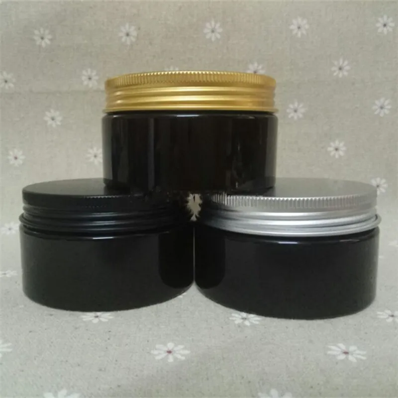 wholesale 100g empty cream jar black bottle cream Mask powder bath salts containers makeup cosmetic refillable tins