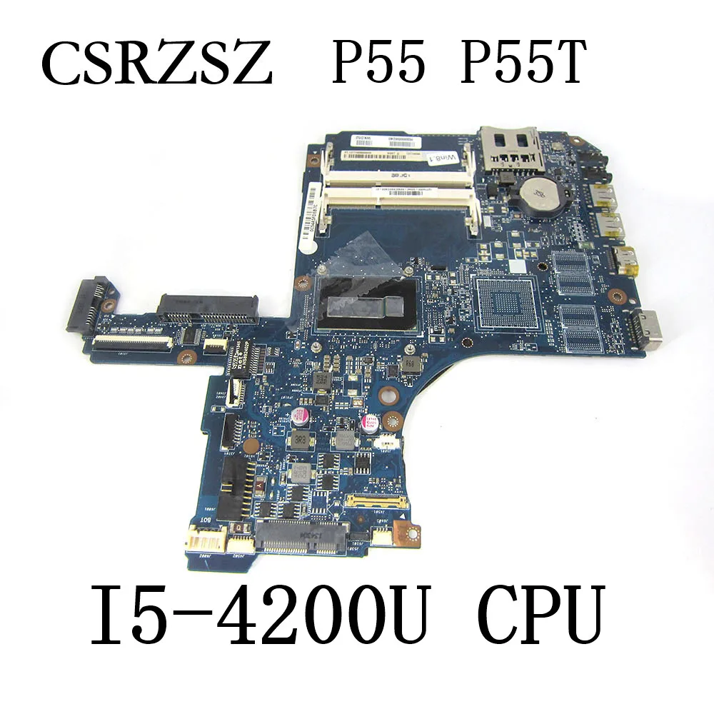 For TOSHIBA Satellite P55 P55T Laptop Motherboard I5-4200U CPU H000059240 DDR3L VGST/VGSTG Mainboard