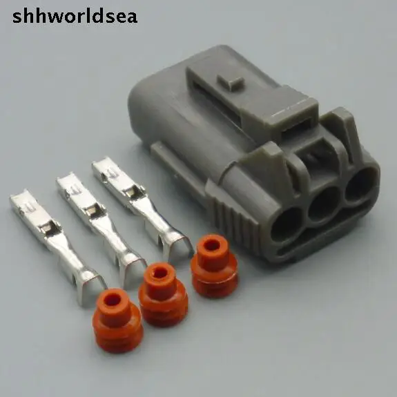 worldgolden 5/30/100sets kit 3pin 3way  1.5mm auto wiring connector 7123-7730-40