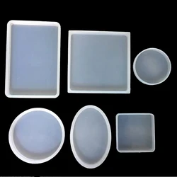 1 stks vierkante ronde ovale rechthoek scrapbooking siliconen mal hars siliconen mal handgemaakte DIY sieraden maken epoxyhars mallen