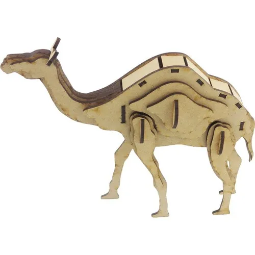 

3D Exhibition Wood Single Hump Camel Model 35 Piece