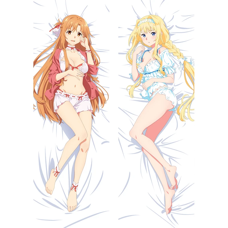 

Newly Design Anime Pillowcase Sword Art Online Alicization War of Underworld Alice Dakimakura Yuuki Asuna Pillow Case