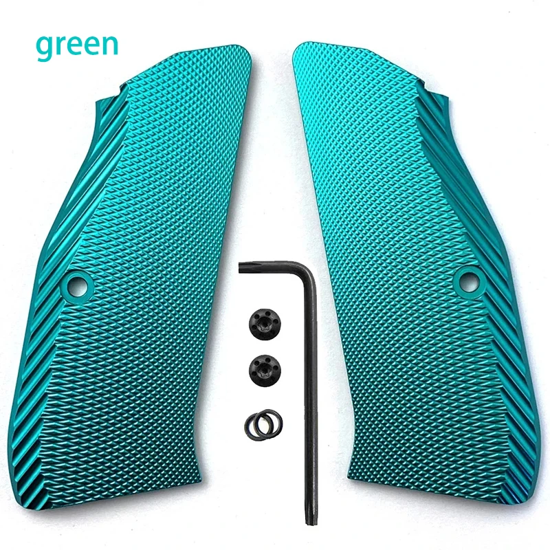 1pair CZ75 Aluminum Grips for CZ 75 Full Size, SP-01 Series, CZ75 Shadow 2, 75B BD, with Screws