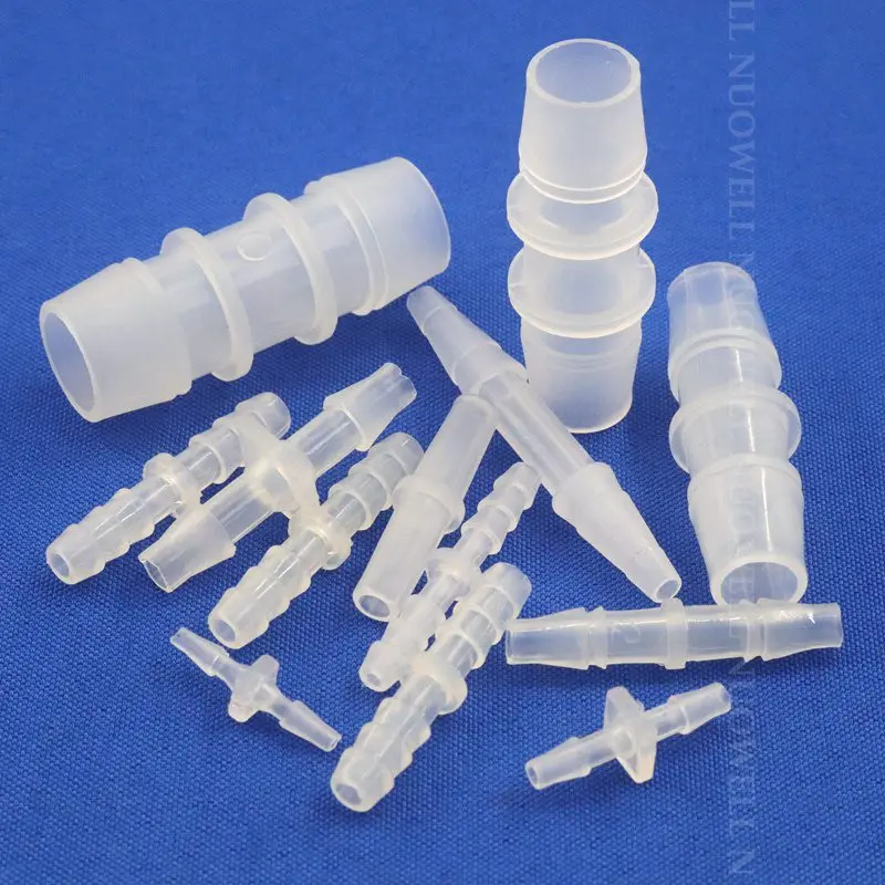 200~5pcs 3-10mm PP PE Connectors Soft Pipe Fittings Aquarium Fish Tank Air Pump Aerator Flat Mouth Joints Hose Connector