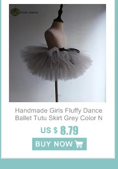 Handmade Mädchen Flauschigen Dance Ballett Tutu Rock Grau Farbe Nylon Baby Kinder Geburtstag Party Kostüm Tüll Tutu Rock – Detail 13