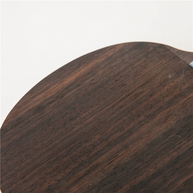 Raqueta de tenis de mesa de ébano, estructura de W968-5, madera de 5 capas más 2 capas de carbono, interior de ping pong, paleta de murciélago para