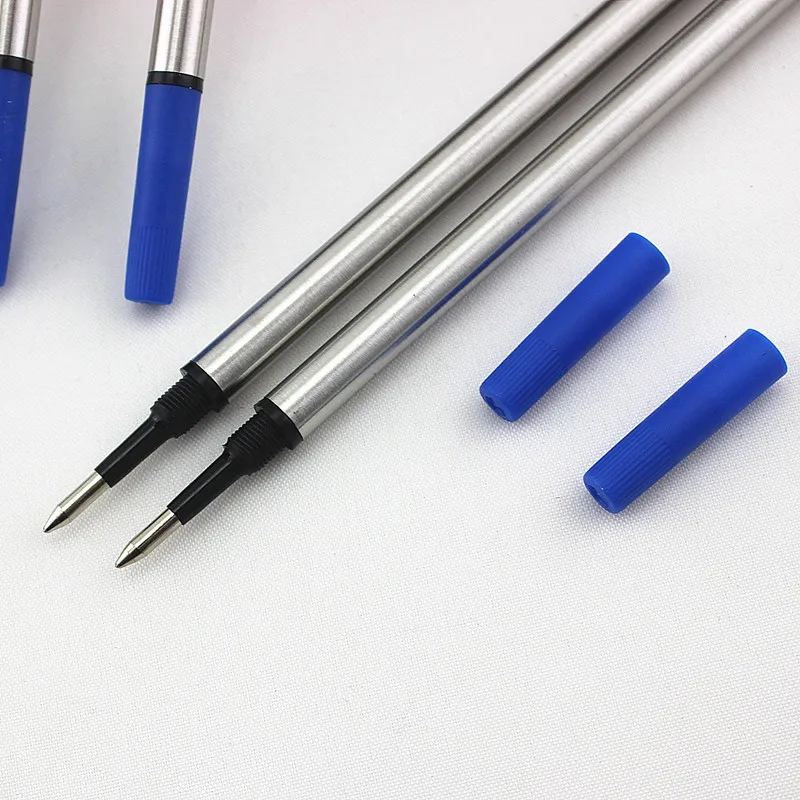 Jinhao-Recharge d\'encre universelle pour stylo à bille, stylo rmatérielle, noir et bleu, haute qualité, nouveau, 10 pièces