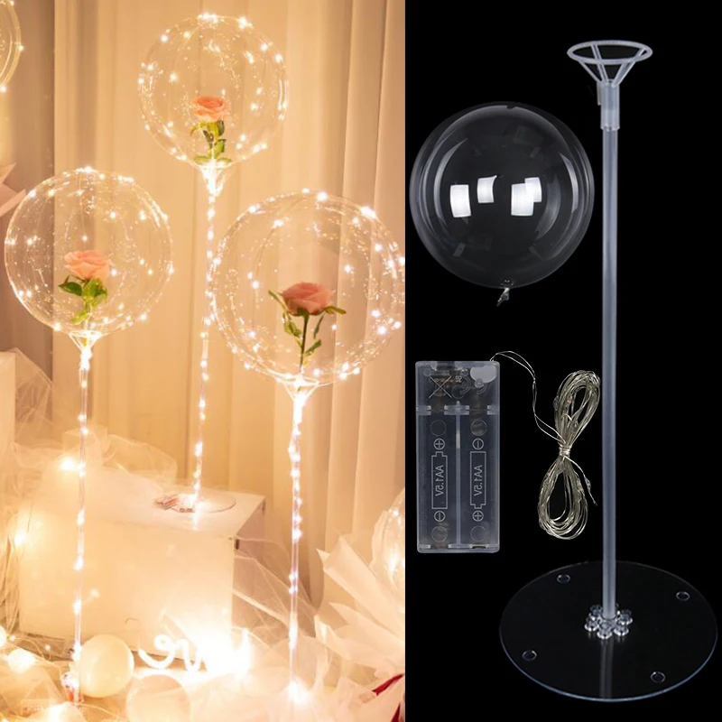 

1set Led Light Balloon Stand Holder Column Balloon Stick Adult Kids Birthday Party Baby Shower Wedding Party Decoration Supplies