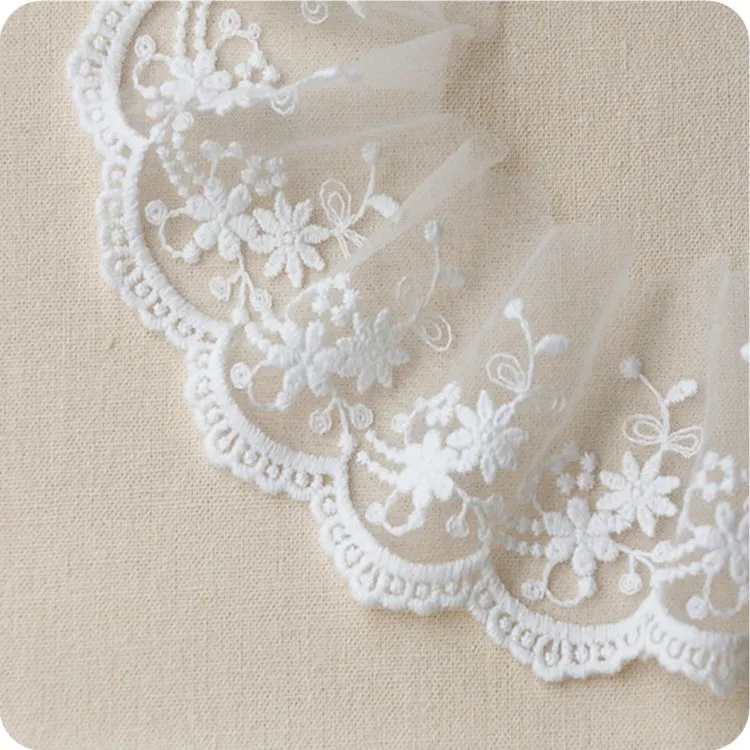 2yards 6.5cm embroidery, lace, skirt, hem, hand-made DIY clothing accessories