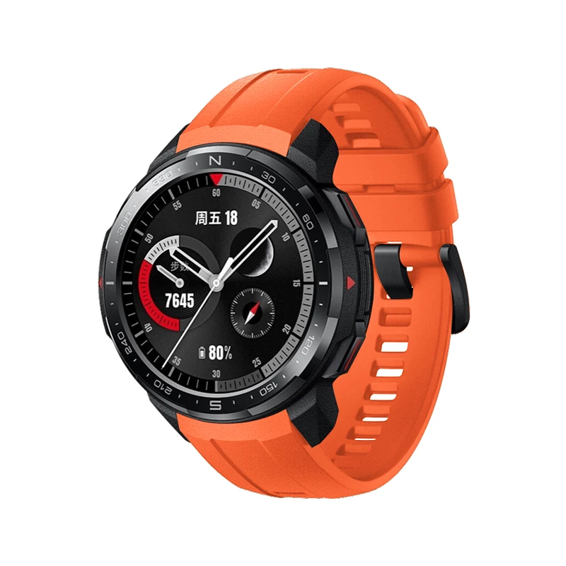 AKBNSTED-Correa de reloj deportivo para Huawei Honor GS Pro, repuesto de silicona suave, accesorios de pulsera