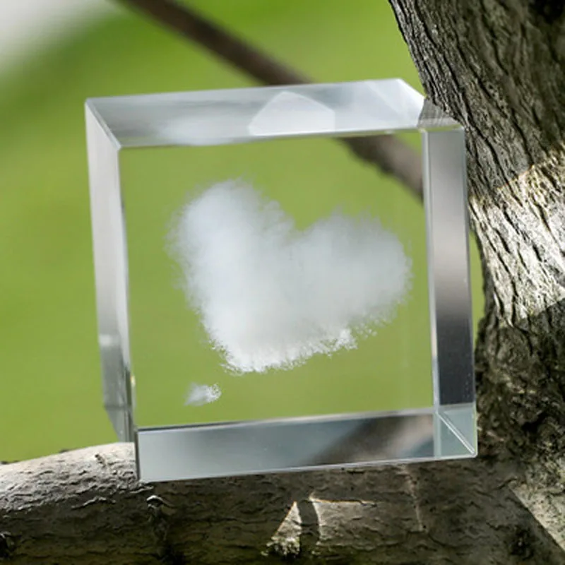 Send you a small cloud cubic crystal cloud decoration valentine's Day gift for girlfriend love cloud