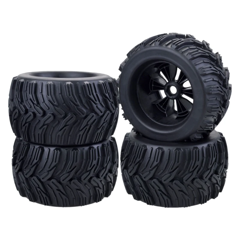 1:8 Monster Wheel&Tire Set Huge Tire 170mm*92mm With Hexagon Adapter 17mm For HPI Savage Flux&Traxxas E-maxx Off-road Racing Car