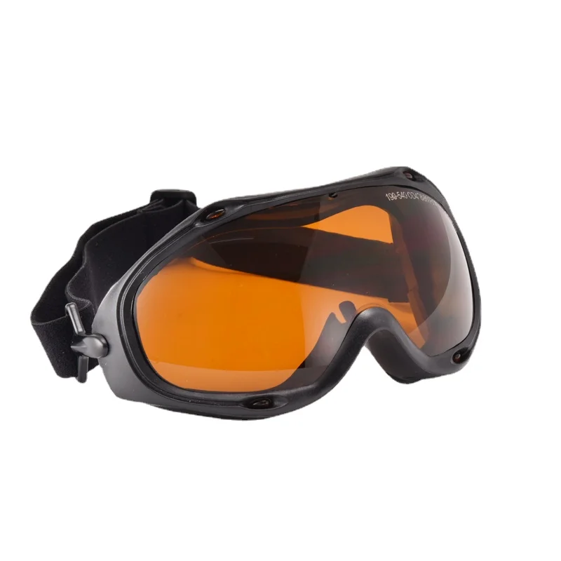 ND YAG 532 and 1064nm Laser Safety Goggles with Large Frame O.D 4+ O.D 8+ Black Hard Bag and Cleaning Cloth