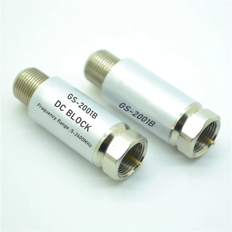 Satellite dc block sma Attenuator 50V 75ohm DC blocker Connector SMA DC Block in-Line Connector F Type female DC-Block 5-2400MHz