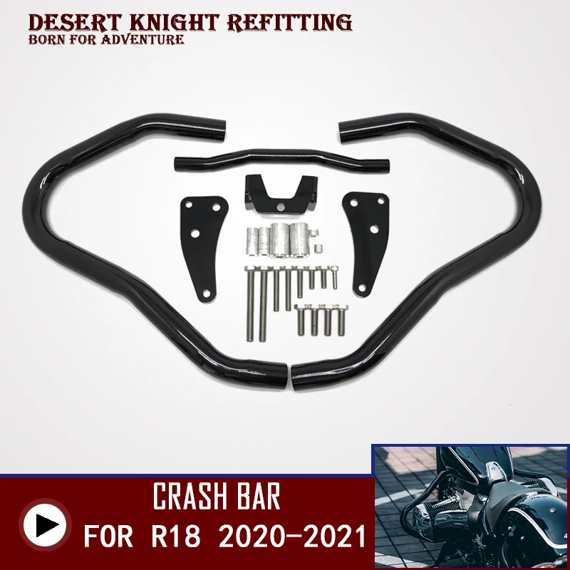 

Black Engine Guard Crash Bar Protector For BMW R18 2020 2021 Protection Bar Motorcycle Accessories Bumper