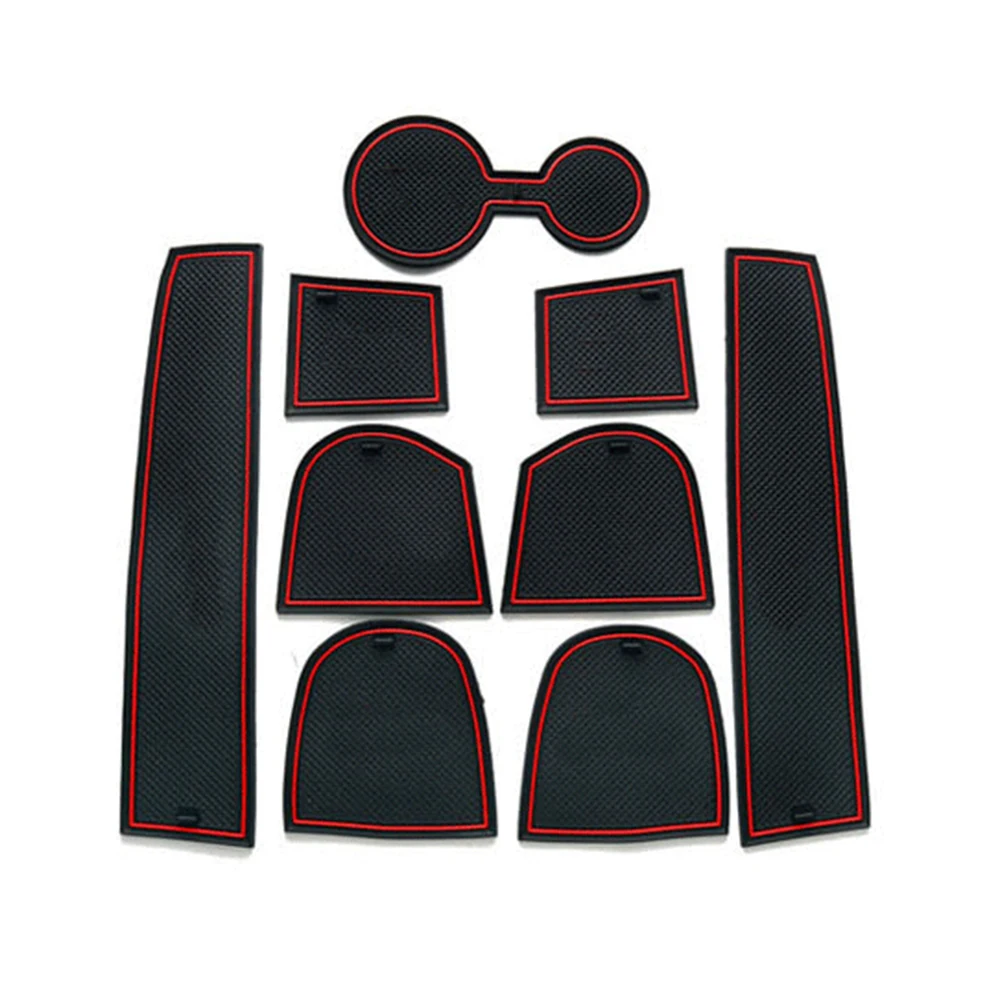 

Car Door Groove Mat For Audi Q5 8R 2009 2010 2011 2012 2013 2014 2015 2016 S-LINE SLINE Gate Slot Mat Rubber Anti-Slip Mat