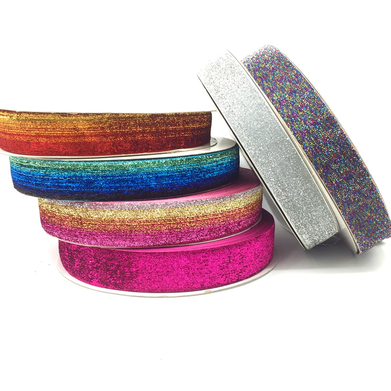 3 Yards 38mm Glitter Velvet Ribbon Wedding Party Decoration Handmade  Gift Wrapping Hair Bowknot DIY Christmas