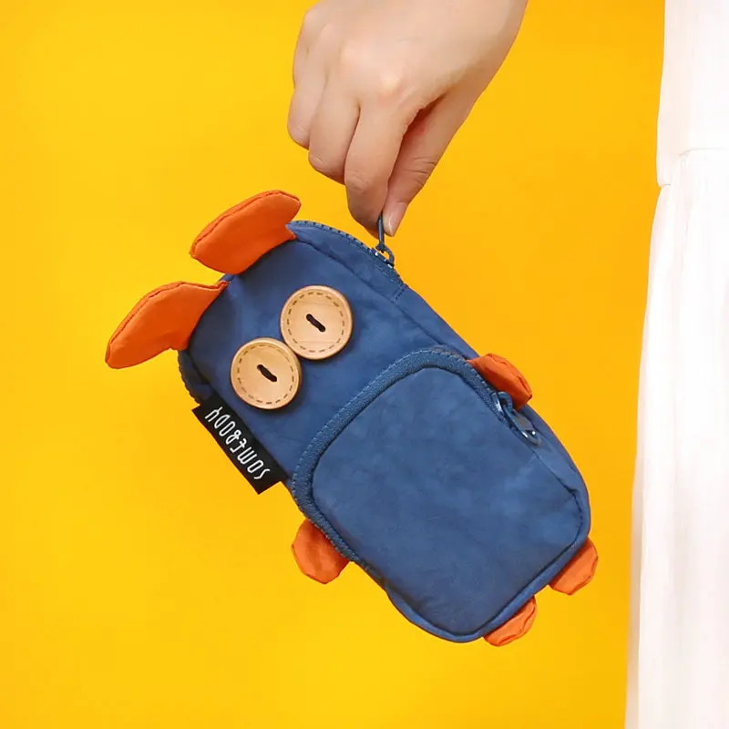 Somebody Patch Toy Pen Bag Pencil Case Cartoon Cute Rabbit Wallet Storage Pouch for Stationery Phone School Supplies A6364