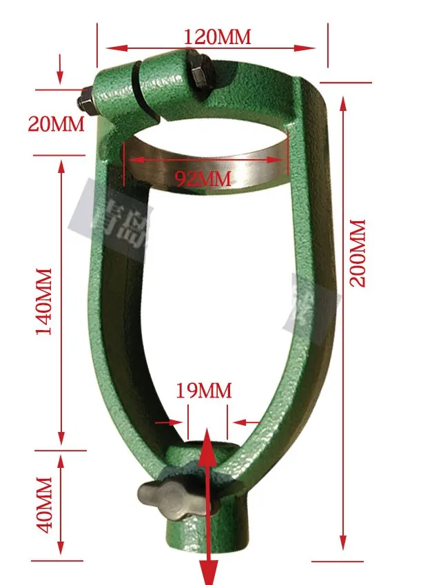 Taladro de banco de diámetro interior de 70 / 92MM a máquina de espiga cuadrada, convertidor, accesorios de ojales