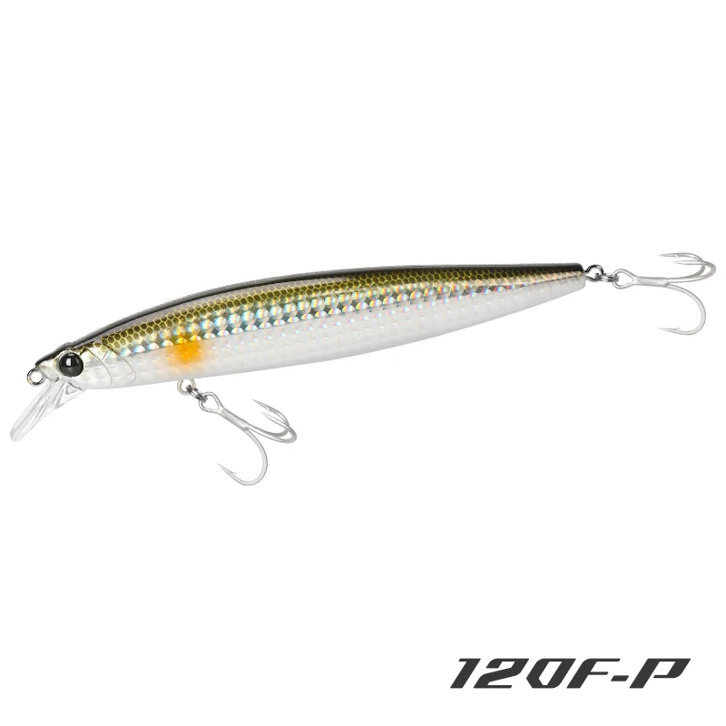 TSURINOYA Ultra-Lange Casting 120F 120mm 19g Drijvende Minnow Vissen Lokken STINGER Gewicht Zeevissen Harde Aas