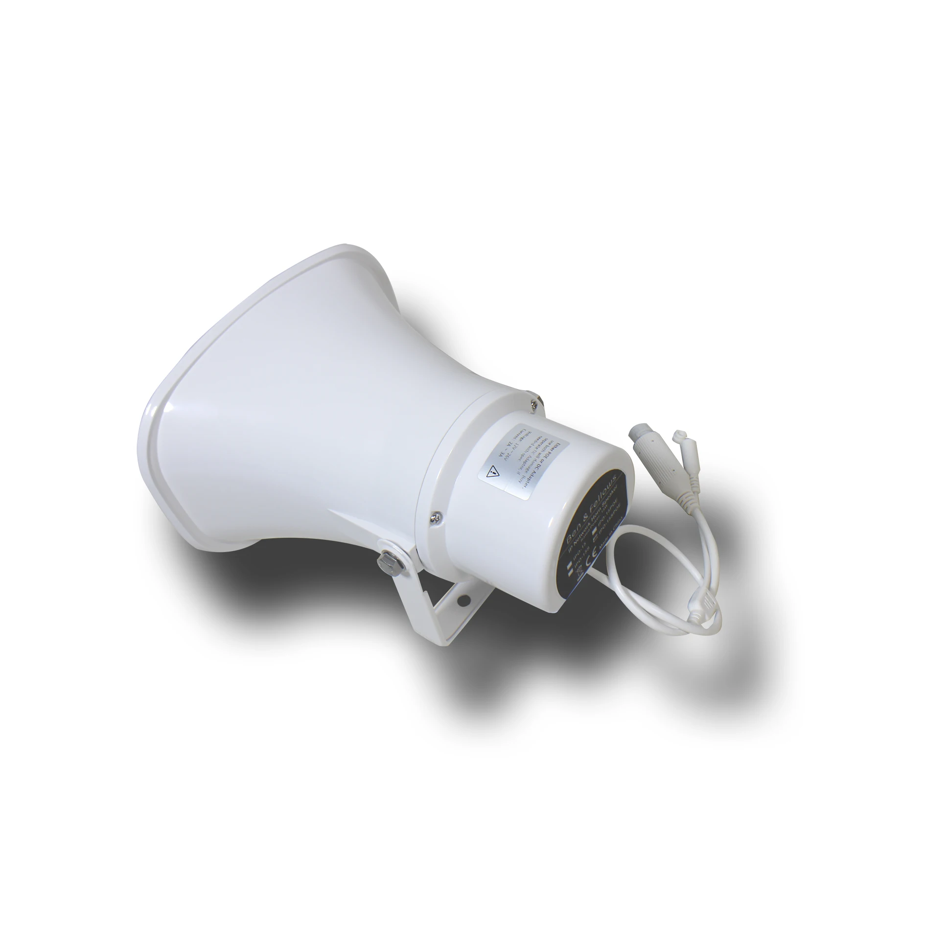 15/30 واط 24VDC أو PoE لمسافات طويلة في الهواء الطلق مقاوم للماء نشط IP شبكة مكبر صوت مع مضخم رقمي واجهة RJ45