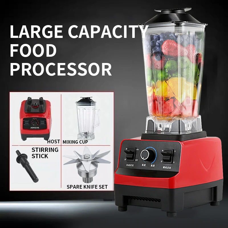 AH-P802 Shaved Ice Machine Ice Crusher 2L Smoothie Machine 1000W Milk Tea Shop Wall Breaker Juicer Soy Milk Machine