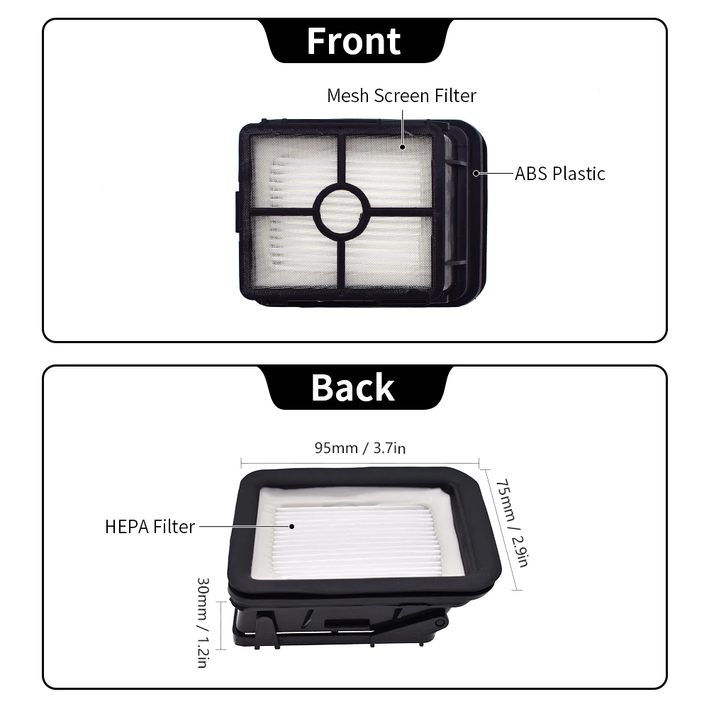 Roller Brush Filter Compatible with Bissell Crosswave 1713 1785 Series Pet Pro 2224E Cordless 2582E 1866 1868 1926 1934 Part