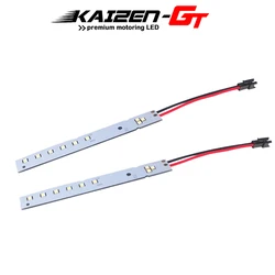 2pcs Xenon White /Ice Blue /Red LED Strips Eyelid Eyebrow Mod Headlight Retrofit For 2008-2010 BMW E60 LCI (facelift) 5 Series