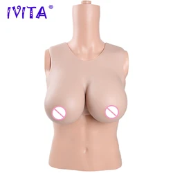 IVITA Artificial Realistic Silicone Fake Breasts Crossdressing Boobs For Crossdresser Transgender Drag Queen Shemale Cosplay