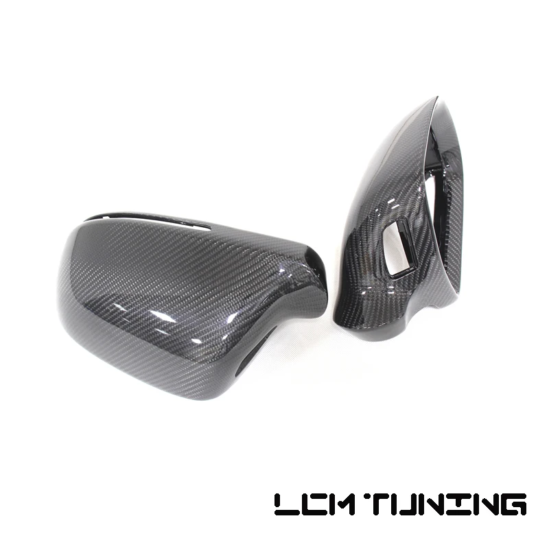 For Audi A4 B8 A3 S3 Q3 RS3 A5 A6L RS6 A8L S8 2009-12 With/Without Turn Light Signal Replacement Carbon Fiber Side Mirror Cover