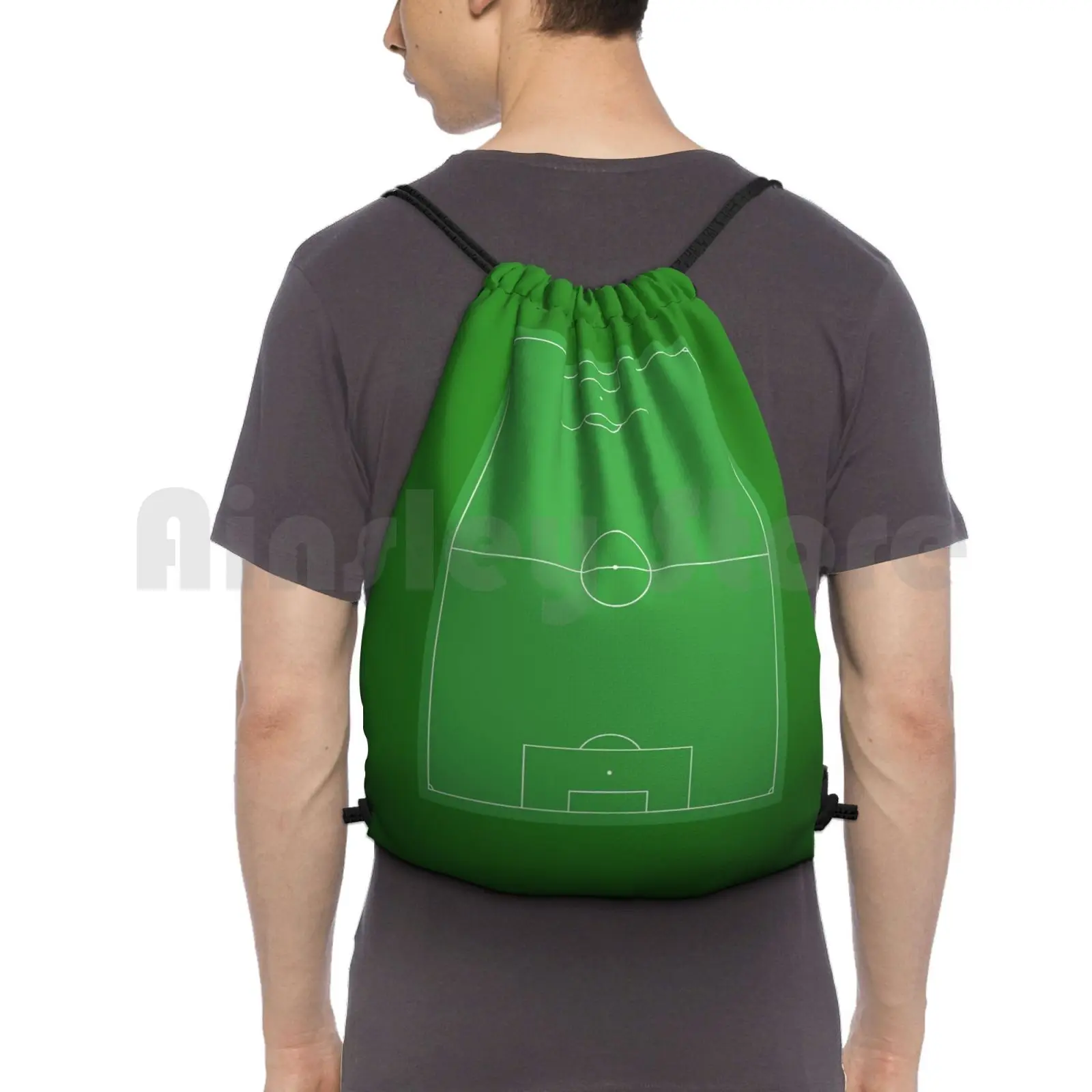 Soccer Pitch , Football Pitch , Soccer Field , Football Field , Football , Soccer , Portrait. Outdoor Hiking Backpack