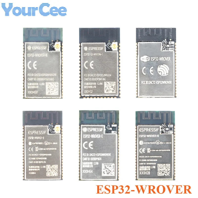 ESP32-WROVER ESP32 ESP-32 4MB 8MB 16MB Wireless Module ESP 32 ESP32-WROVER-I -IB -B -IE -E WiFi IPEX Smart Home